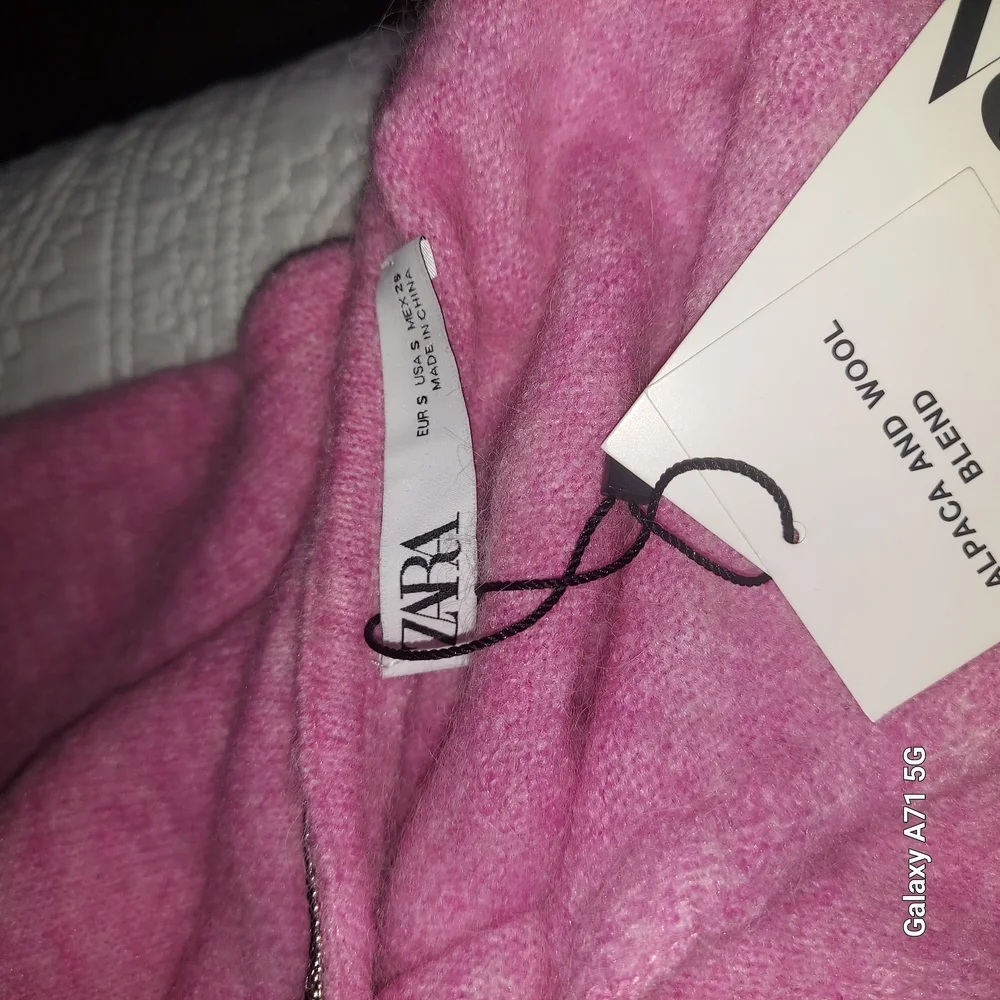 Zara NEW Pink Alpaca Wool Blend Garment - Picture 2 of 8